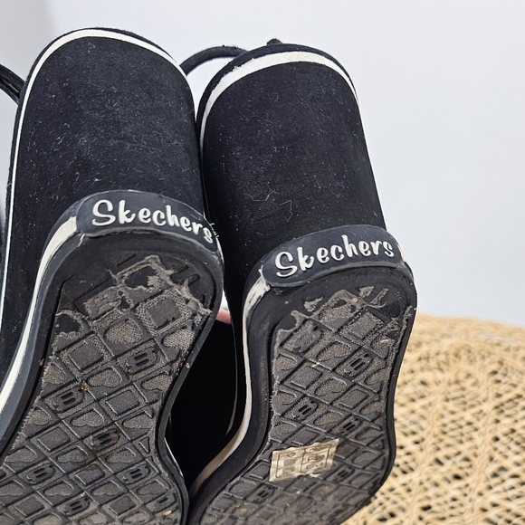 Sketchers Wedge Y2K Slingback Sandals Black Size 7 - Picture 12 of 13